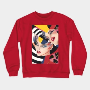 1980 Pater Sato New Wave Girls Crewneck Sweatshirt